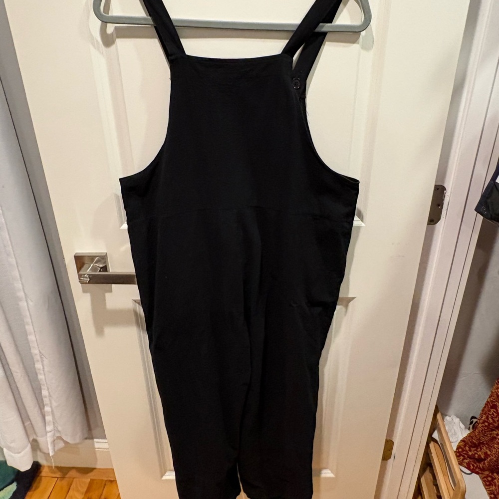 Black Overalls, cotton/linen blend